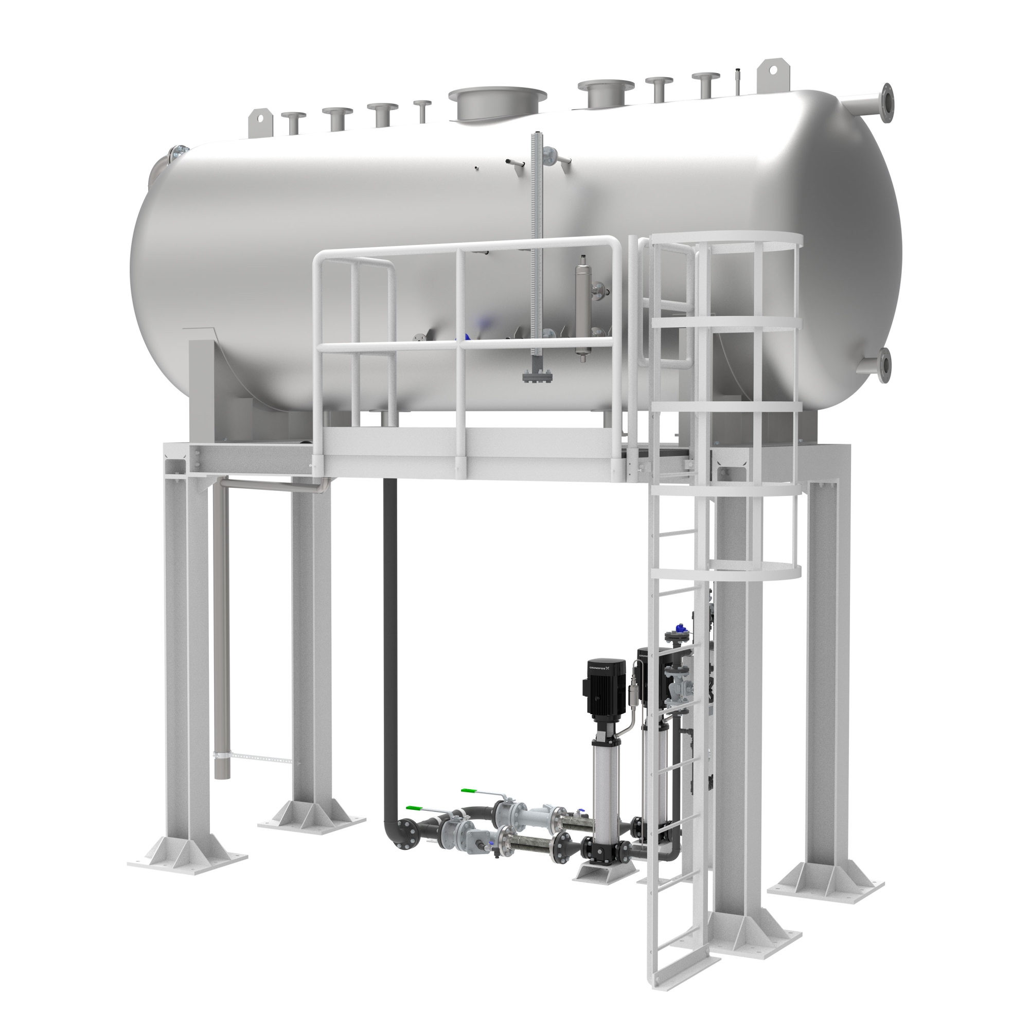 HH11 - HORIZONTAL HOTWELL 11M3 | Baviera Steam Systems